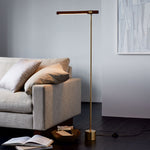 Load image into Gallery viewer, Moss Linear Wood Floor Lamp - Modern Adjustable Led Light For Reading
