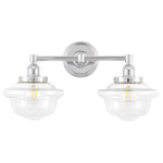 Charger l'image dans la visionneuse de galerie, Applique murale industrielle Crelina en verre transparent ou opalin – Éclairage moderne pour salle de bain