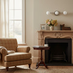 Load image into Gallery viewer, Glorica Glass Sleek Globe Vanity Light – Modern Industrial Three-Bulb Wall Sconce for Bathroom & Hallway