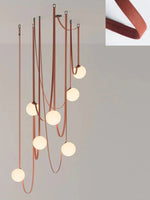 Load image into Gallery viewer, Modular Pendant Light with Sculptural Belt-Style Design