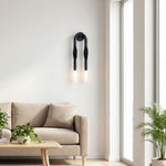 Charger l'image dans la visionneuse de galerie, Applique murale minimaliste à bras courbé Strandia - Lumière d’accent style Japandi pour couloir