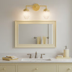 Bild in Gallery-Viewer laden, Tierlux Glass Art Deco Schminklicht – Geometrische Glas-Wandleuchte für moderne Badezimmer