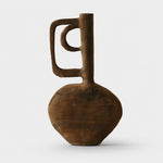 Load image into Gallery viewer, Hand-Carved Solid Wood Sculptural Vase