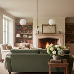 Charger l'image dans la visionneuse de galerie, Lustre globe en verre courbé Glorica – Luminaire moderne pour chambre