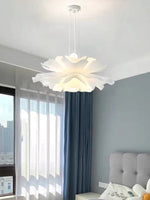 Load image into Gallery viewer, Handcrafted White Lotus Flower Pendant Light - Vintage Nordic Acrylic Design