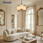 Bild in Gallery-Viewer laden, Eloise Vintage inspiriertes gewelltes Milchglas-Anhänger - modernes Akzentlicht für Küche und Schlafzimmer