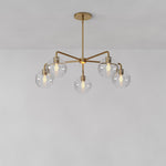 Load image into Gallery viewer, Selvion 5 Light Globe Chandelier - Sculptural Glass Modern Style