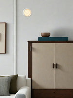 Load image into Gallery viewer, Cerova Porcelain Wall Sconce - Minimal Round Flush Mount Ceramic Light