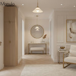 Cargar imagen en el visor de la Galería, Lámpara colgante cónica Aurenza de estilo rústico moderno: iluminación regulable para cocina y entrada.