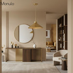 Cargar imagen en el visor de la Galería, Lámpara colgante cónica Aurenza de estilo rústico moderno: iluminación regulable para cocina y entrada.