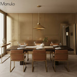 Cargar imagen en el visor de la Galería, Lámpara colgante cónica Aurenza de estilo rústico moderno: iluminación regulable para cocina y entrada.