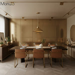 Cargar imagen en el visor de la Galería, Lámpara colgante cónica Aurenza de estilo rústico moderno: iluminación regulable para cocina y entrada.