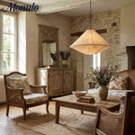 Cargar imagen en el visor de la Galería, Lámpara Colgante Plegable Zalen – Elegancia Moderna con Tejido Estilizado para Comedores y Pasillos