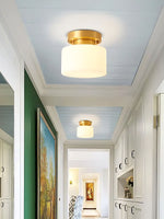 Load image into Gallery viewer, Minimalist Flush Mount Ceiling Light – Classic Shape For Hallway Use