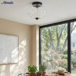 Charger l'image dans la visionneuse de galerie, Plafonnier encastré Eloise en verre laiteux – Éclairage d'accentuation moderne avec abat-jour en verre artistique