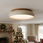 Load image into Gallery viewer, Travira Sculptural Travertine Ceiling Fixture - Soft Ambient Light for Bedroom Living Room or Entryway