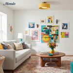 Load image into Gallery viewer, Cerova Contemporary Porcelain Flush Mount Ceiling Light – Soft Ambient Illumination for Hallways and Offices