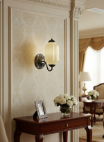 Load image into Gallery viewer, Vintage Milk Glass Sconce Bedside Hallway Eloise Wall Sconce