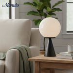 Load image into Gallery viewer, Ulvara Designer Modern Table Lamp with Glass Globe – Ideal for Home and Hotel