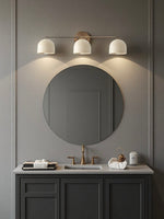 Cargar imagen en el visor de la Galería, Aplique de pared Metio Dome para tocador – Lámpara de estilo Mid-Century para baño