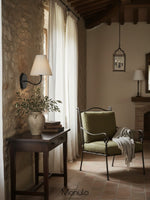 Load image into Gallery viewer, Fibura Fabric Wall Sconce – Elegant Wall Sconce for Bedroom and Hallaway Vintage Style