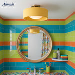 Load image into Gallery viewer, Cerova Porcelain Flush Mount Ceiling Light – Modern Low-Profile Fixture