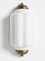 Load image into Gallery viewer, Vintage Milk Glass Flush Eloise Wall Sconce for Bedside Hallway