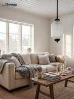 Bild in Gallery-Viewer laden, Vintage Glas Eloise Pendelleuchte