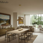 Cargar imagen en el visor de la Galería, Lámpara colgante cónica Aurenza de estilo rústico moderno: iluminación regulable para cocina y entrada.