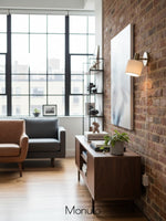 Load image into Gallery viewer, Cerova Porcelain Wall Sconce - Minimal Round Flush Mount Ceramic Light