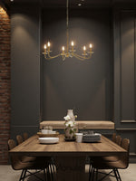 Load image into Gallery viewer, Rowan Classic 6 Candle Chandelier - Traditional Candle Style Lighting