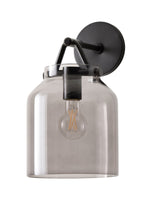 Load image into Gallery viewer, Hanton Minimal Cylinder Henry Wall Sconce - Morandi Glass and Metal Accent
