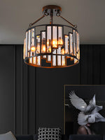 Load image into Gallery viewer, American Retro Industrial Style Iron Birdcage Pendant Lamp