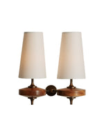 Load image into Gallery viewer, Rowan Retro Fabric Shade Wall Sconce – Classic Fabric Lighting For Bedroom