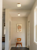 Load image into Gallery viewer, Cerova Porcelain Flush Mount Ceiling Light – Modern Low-Profile Fixture