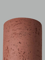 Load image into Gallery viewer, Cylindrical Travertine Lamp - LED Wabi Sabi Ceiling Light for Modern Homes