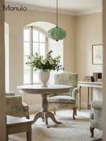 Load image into Gallery viewer, Vintage Milk Glass Semi Flush Mount Eloise Pendant Light