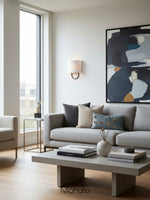 Load image into Gallery viewer, Nolvara Fabric Shade Wall Lamp - Modern Bedroom Wall Sconce for Cozy Lighting