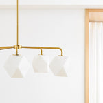 Load image into Gallery viewer, Talvior Faceted Glass Chandelier - Modern 5 Light Glass Lighting