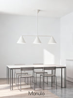 Load image into Gallery viewer, Brivana Cone Shade Metal Chandelier - Minimalist Linear Dining Light
