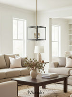 Load image into Gallery viewer, Ferrix Glass Outdoor Pendant Light - Industrial Front Porch Lighting