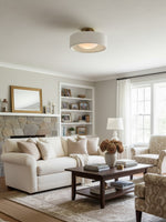 Charger l'image dans la visionneuse de galerie, Plafonnier encastré contemporain en porcelaine Cerova – Éclairage d'ambiance doux pour couloirs et bureaux