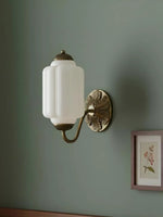 Load image into Gallery viewer, Vintage Milk Glass Sconce Bedside Hallway Eloise Wall Sconce