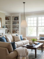 Load image into Gallery viewer, Modern Fabric Pendant Light - Conical Drum Shade for Soft Glow