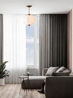 Load image into Gallery viewer, Vintage Milk Glass Semi Flush Mount Eloise Pendant Light