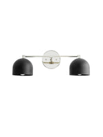 Cargar imagen en el visor de la Galería, Aplique de pared Metio Dome para tocador – Lámpara de estilo Mid-Century para baño