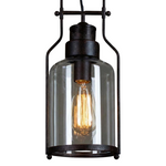 Load image into Gallery viewer, Lirra Cylindrical Pendant Light - Retro Industrial Glass Light for Dining Room