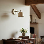 Load image into Gallery viewer, Metio Dome Industrial Modern Wall Sconce – Soft Ambient Light for Hallways