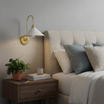 Load image into Gallery viewer, Contemporary Vintage Wall Sconce with Curved Structure for Bedroom Living Room and Hallway