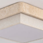 Cargar imagen en el visor de la Galería, Travertine Fabric Flush Mount Ceiling Light